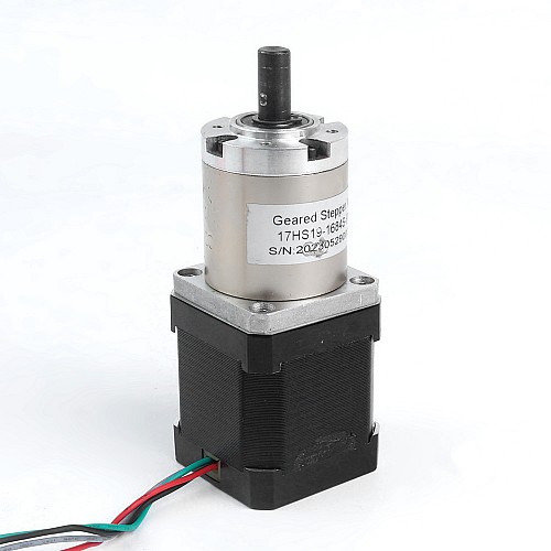 Kullanılmış - Nema 17 Bipolar Step Motor L=48mm Dişli Oranı 51:1 Planet Dişli Kutusu