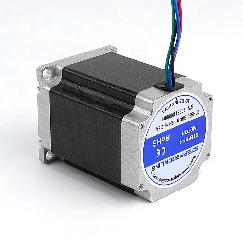 Kullanılmış - Nema 23 Bipolar 1.8 derece 1.9 Nm (269.06 oz.in) 2.8A 57x57x76mm 4 Kablo Kullanılmış - Nema 23 Bipolar 1.8 derece 1.9 Nm (269.06 oz.in) 2.8A 57x57x76mm 4 Kablo