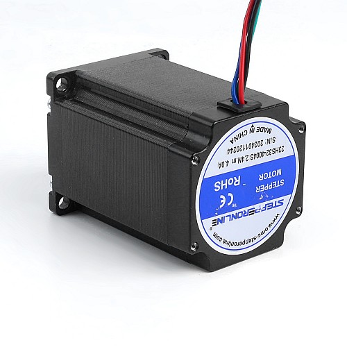 Kullanılmış - Nema 23 Adım Motoru 2,4 Nm (339,87 oz.in) 4A 57x57x82mm 8mm Şaft 4 Kablo Kullanılmış - Nema 23 Adım Motoru 2,4 Nm (339,87 oz.in) 4A 57x57x82mm 8mm Şaft 4 Kablo