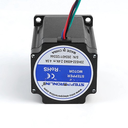 Kullanılmış - Nema 23 Adım Motoru 2,4 Nm (339,87 oz.in) 4A 57x57x82mm 8mm Şaft 4 Kablo Kullanılmış - Nema 23 Adım Motoru 2,4 Nm (339,87 oz.in) 4A 57x57x82mm 8mm Şaft 4 Kablo