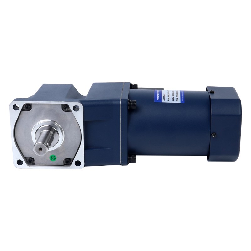 200W 220/380VAC 60.00Nm (8496.70oz.in) Flanş 104mm Dik Açı Şanzıman Kama Yolu Şaft Üç Fazlı AC Endüksiyon Motoru