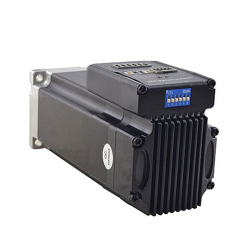 NEMA 23 Entegre Kolay Servo Motor 180W 3000rpm 0,6Nm (84,98oz.in) 20-50VDC Servo Motor - Kısa Şaft