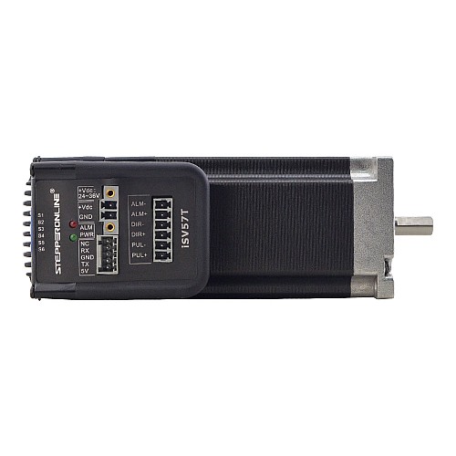 NEMA 23 Entegre Kolay Servo Motor 180W 3000rpm 0,6Nm (84,98oz.in) 20-50VDC Servo Motor - Kısa Şaft