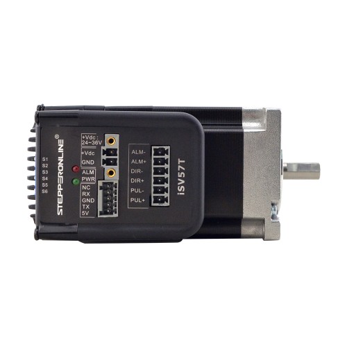 NEMA 23 Entegre Kolay Servo Motor 90W 3000rpm 0,3Nm (42,49oz.in) 20-50VDC Servo Motor - Kısa Şaft