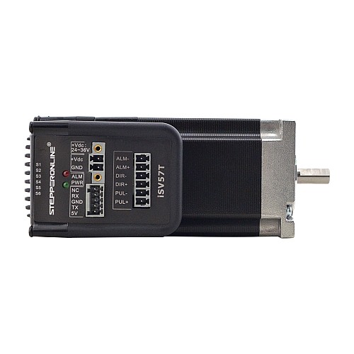 NEMA 23 Entegre Kolay Servo Motor 130W 3000rpm 0,45Nm (63,73oz.in) 20-50VDC Servo Motor - Kısa Şaft NEMA 23 Entegre Kolay Servo Motor 130W 3000rpm 0,45Nm (63,73oz.in) 20-50VDC Servo Motor - Kısa Şaft