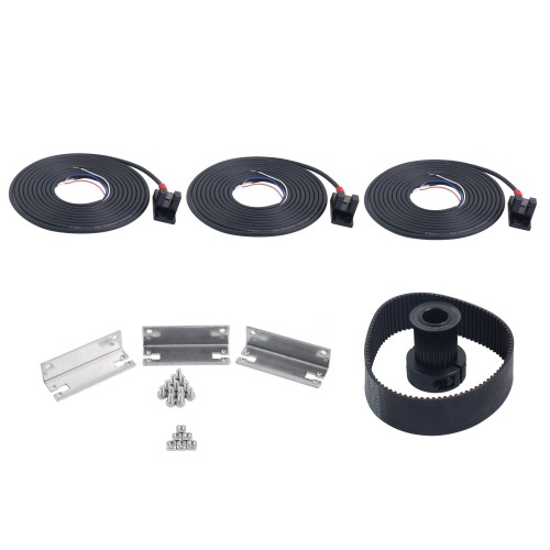 LA12 Serisi Kayış Tahrikli Maksimum Yatay Yük Kapasitesi 35 kg Strok 500 mm Kapalı Devre Adım Motoru