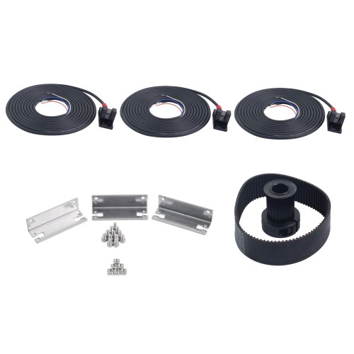 LA12 Serisi Kayış Tahrikli Maksimum Yatay Yük Kapasitesi 25 kg Strok 500 mm Servo Motor için