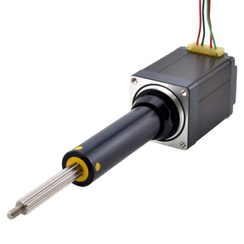 NEMA 11 Captive Acme Lineer Adım Motoru 1,0A 46mm Yığın Vidalı Uç 5,08mm (0,2") Hareket 50.8mm