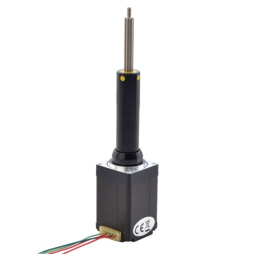 NEMA 11 Captive Acme Lineer Adım Motoru 1.0A 46mm Yığın Vidalı Uç 5.08mm (0.2") Hareket 50.8mm