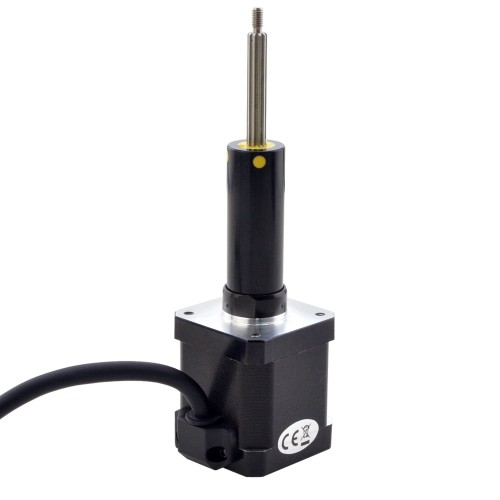 NEMA 17 Captive Acme Lineer Adım Motoru 2.5A 48mm Yığın Vidalı Uç 6.35mm (0.25") Hareket 50.8mm