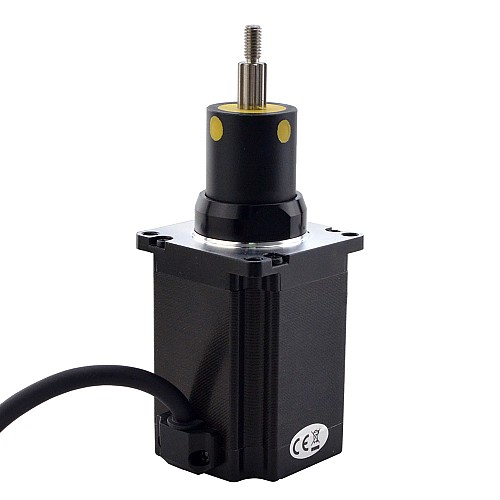 NEMA 23 Captive Acme Lineer Adım Motoru 4.0A 75mm Yığın Vidalı Uç 2.54mm (0.1") Hareket 31.8mm