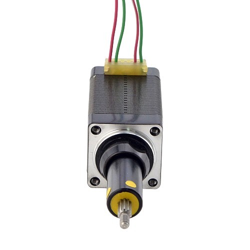 NEMA 8 Captive Acme Lineer Adım Motoru 0,5A 38,2 mm Yığın Vidalı Uç 2 mm (0,07874") Hareket 19,1 mm