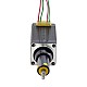 NEMA 8 Captive Acme Lineer Adım Motoru 0,5A 38,2 mm Yığın Vidalı Uç 2 mm (0,07874") Hareket 19,1 mm