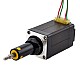 NEMA 8 Captive Acme Lineer Adım Motoru 0,5A 38,2 mm Yığın Vidalı Uç 2 mm (0,07874") Hareket 19,1 mm