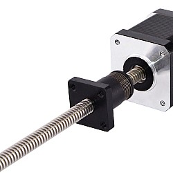 Geri Tepme Önleyici Vida Somunu Nema 17 Dış 48 mm Yığın 0,4 A Uç 2 mm (0,07874") Uzunluk 300 mm