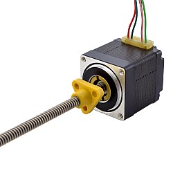 NEMA 11 Harici Acme Lineer Adım Motoru 1.0A 32.2mm Yığın Vida Bağlantısı 1.27mm (0.05") Bağlantı Uzunluğu 150mm