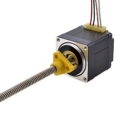 NEMA 11 Harici Acme Lineer Adım Motoru 1.0A 32.2mm Yığın Vida Bağlantısı 2.54mm (0.1") Bağlantı Uzunluğu 150mm