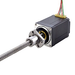 NEMA 11 Harici Bilyalı Vidalı Lineer Adım Motoru 1.0A 46mm Yığın Vidası Girişi 2mm (0.07874") Giriş Uzunluğu 150mm