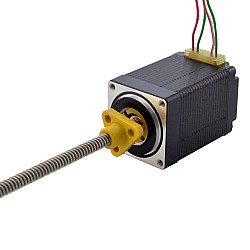 CN Satışta - NEMA 11 Harici Acme Lineer Adım Motoru 1.0A 46mm Yığın Vidalı Kablo 2.54mm (0.1") Kablo Uzunluğu 150mm