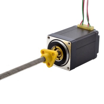 CN Satışta - NEMA 11 Harici Acme Lineer Adım Motoru 1.0A 46mm Yığın Vidalı Kablo 10.16mm (0.4") Kablo Uzunluğu 150mm