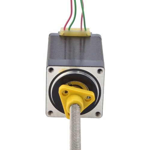 CN Satışta - NEMA 11 Harici Acme Lineer Adım Motoru 1.0A 46mm Yığın Vidalı Kablo 10.16mm (0.4") Kablo Uzunluğu 150mm