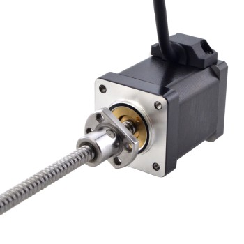 NEMA 14 Harici Bilyalı Vidalı Lineer Adım Motoru 1,5A 47mm Yığın Vidası Girişi 2mm (0,07874") Giriş Uzunluğu 150mm