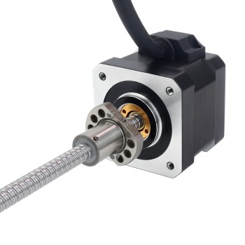 NEMA 17 Harici Bilyalı Vidalı Lineer Adım Motoru 1,5A 34mm Yığın Vidası Girişi 2mm (0,07874") Giriş Uzunluğu 150mm