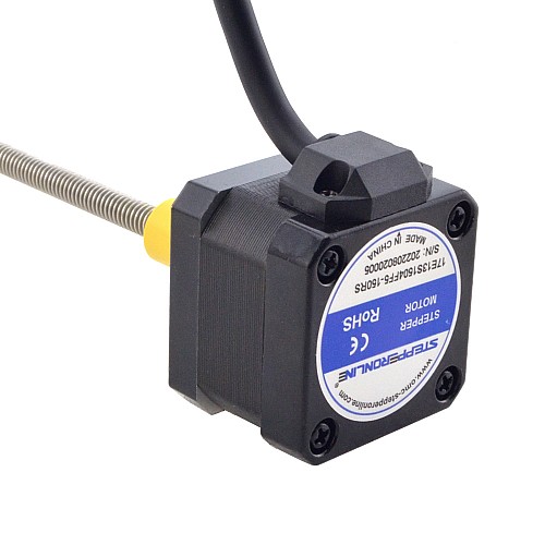 NEMA 17 Harici Acme Lineer Adım Motoru 1.5A 34mm Yığın Vida Bağlantısı 1.27mm (0.05") Bağlantı Uzunluğu 150mm