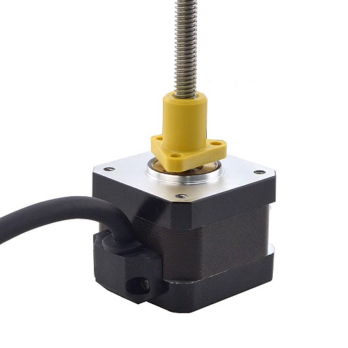 NEMA 17 Harici Acme Lineer Adım Motoru 1.5A 34mm Yığın Vida Bağlantısı 2.54mm (0.1") Bağlantı Uzunluğu 150mm