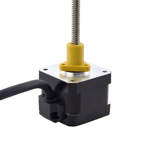 NEMA 17 Harici Acme Lineer Adım Motoru 1.5A 34mm Yığın Vida Bağlantısı 6.35mm (0.25") Bağlantı Uzunluğu 150mm