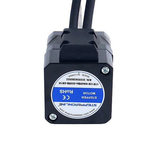 Nema 17 Harici 34mm Yığın 1,68A Vida Adımı 8mm(0,31496") Uzunluk 200mm Optik Artımlı Kodlayıcı 1000PPR - 17E13S1684MB4-200RS-OE1K | StepperOnline