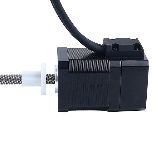 Nema 17 Harici Acme Linear Step Motor 1,68A 48mm Yığın Vida Adımı 8mm(0,31496") Optik Artımlı Kodlayıcı 1000PPR - 17E19S1684MB4-300RS-OE1K | StepperOnline