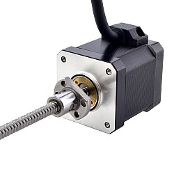 NEMA 17 Harici Bilyalı Vidalı Lineer Adım Motoru 2.5A 48mm Yığın Vidası Girişi 2mm (0.07874") Giriş Uzunluğu 150mm