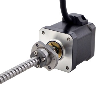 NEMA 17 Harici Bilyalı Vidalı Lineer Adım Motoru 2.5A 48mm Yığın Vidası Girişi 8mm (0.3150") Giriş Uzunluğu 150mm