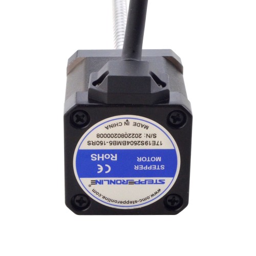 NEMA 17 Harici Bilyalı Vidalı Lineer Adım Motoru 2.5A 48mm Yığın Vidası Girişi 8mm (0.3150") Giriş Uzunluğu 150mm