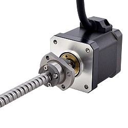 NEMA 17 Harici Bilyalı Vidalı Lineer Adım Motoru 2.5A 48mm Yığın Vidası Girişi 8mm (0.3150") Giriş Uzunluğu 150mm