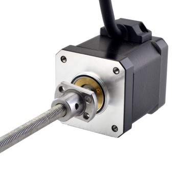 NEMA 17 Harici Bilyalı Vidalı Lineer Adım Motoru 2.5A 48mm Yığın Vidası Girişi 1mm (0.03937") Giriş Uzunluğu 150mm