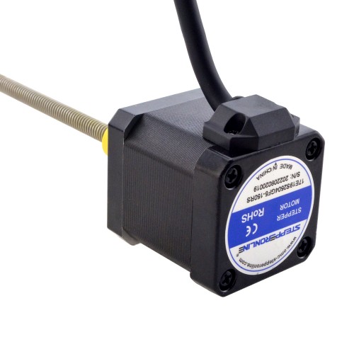NEMA 17 Harici Acme Lineer Adım Motoru 2.5A 48mm Yığın Vida Bağlantısı 2.54mm (0.1") Bağlantı Uzunluğu 150mm