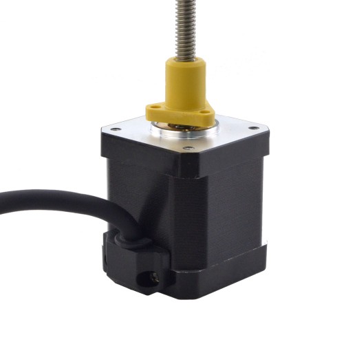 NEMA 17 Harici Acme Lineer Adım Motoru 2.5A 48mm Yığın Vida Bağlantısı 2.54mm (0.1") Bağlantı Uzunluğu 150mm