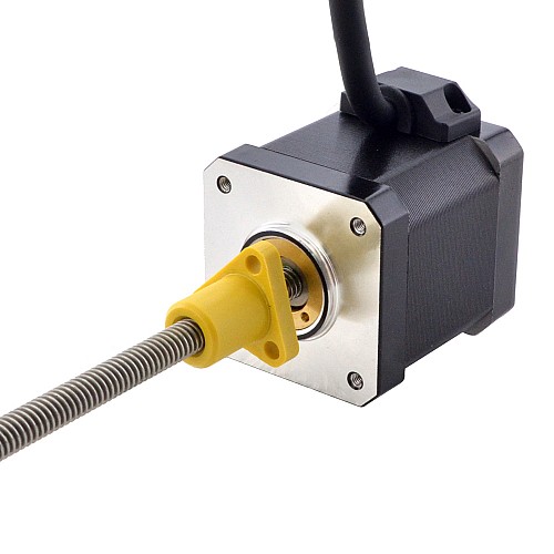 NEMA 17 Harici Acme Lineer Adım Motoru 2.5A 48mm Yığın Vida Bağlantısı 2.54mm (0.1") Bağlantı Uzunluğu 150mm