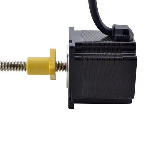 NEMA 23 Harici Acme Lineer Adım Motoru 3.0A 56mm Yığın Vida Bağlantısı 2.54mm (0.1") Bağlantı Uzunluğu 200mm