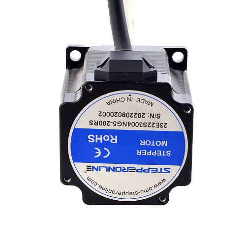 CN Satışta - NEMA 23 Harici Acme Lineer Adım Motoru 3.0A 56mm Yığın Vidalı Kablo 10.16mm (0.4") Kablo Uzunluğu 200mm CN Satışta - NEMA 23 Harici Acme Lineer Adım Motoru 3.0A 56mm Yığın Vidalı Kablo 10.16mm (0.4") Kablo Uzunluğu 200mm