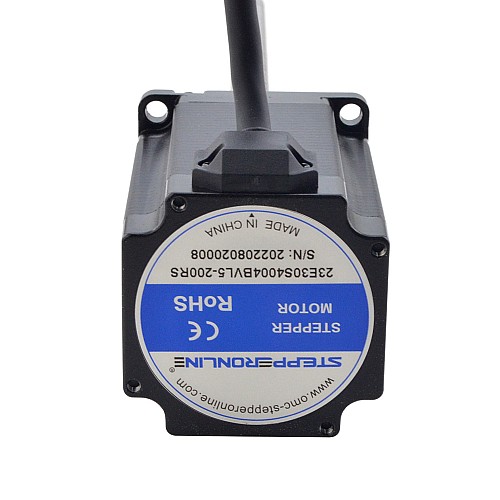 NEMA 23 Harici Bilyalı Vidalı Lineer Adım Motoru 4.0A 75mm Yığın Vidalı Uç 5mm (0.1969") Uç Uzunluğu 200mm