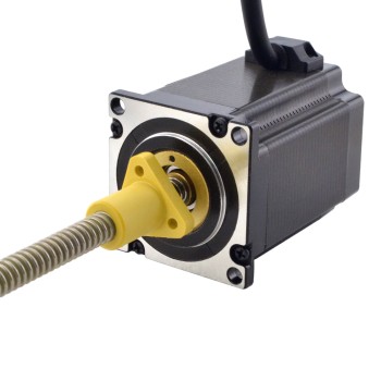 CN Satışta - NEMA 23 Harici Acme Lineer Adım Motoru 4.0A 76mm Yığın Vidalı Kablo 2.54mm (0.1") Kablo Uzunluğu 200mm