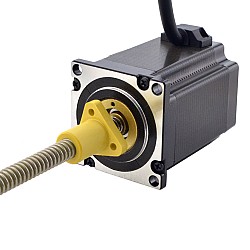 CN Satışta - NEMA 23 Harici Acme Lineer Adım Motoru 4.0A 76mm Yığın Vidalı Kablo 2.54mm (0.1") Kablo Uzunluğu 200mm