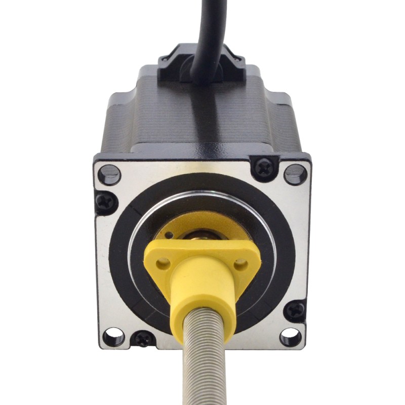 NEMA 23 Harici Acme Lineer Adım Motoru 4.0A 76mm Yığın Vidalı Kablo 10.16mm (0.4") Kablo Uzunluğu 200mm