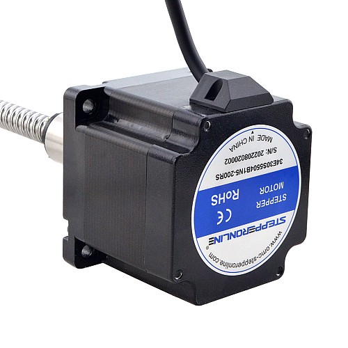 NEMA 34 Harici Bilyalı Vidalı Lineer Adım Motoru 4,5 Nm (637,25 oz.in) 5,5 A 76 mm Kablo 10 mm (0,3937") Kablo Uzunluğu 200 mm NEMA 34 Harici Bilyalı Vidalı Lineer Adım Motoru 4,5 Nm (637,25 oz.in) 5,5 A 76 mm Kablo 10 mm (0,3937") Kablo Uzunluğu 200 mm