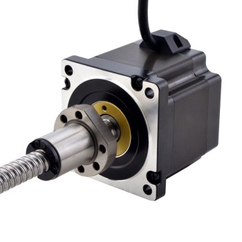 NEMA 34 Harici Bilyalı Vidalı Lineer Adım Motoru 4,5Nm(637,25oz.in) 5,5 A 76 mm Kablo 10 mm (0,3937")