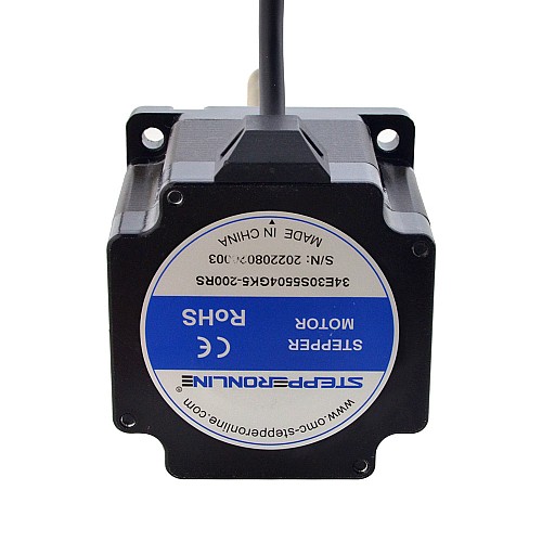 NEMA 34 Harici Acme Lineer Adım Motoru 5.5A 76mm Yığın Vida Bağlantısı 2.54mm (0.1") Bağlantı Uzunluğu 200mm
