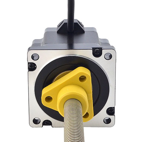 NEMA 34 Harici Acme Lineer Adım Motoru 5.5A 76mm Yığın Vida Bağlantısı 2.54mm (0.1") Bağlantı Uzunluğu 200mm
